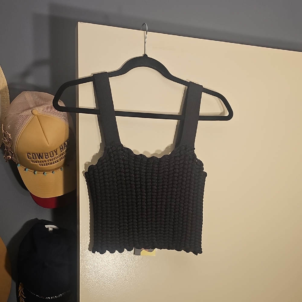 Future Collective Jenee lack Textured Women's Top